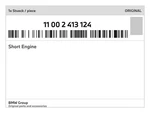 Genuine Bmw Short Engine 11-00-2-413-124 New. Fixed Price $15113.87.