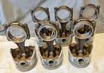 1966 Ford 200 6 Pistons & Connecting Rods Standard C6de-6015-b C3oe Set Of. Fixed Price $150.00.
