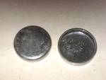 Two (2) Shallow Cup Steel Expansion Plugs, 1-1/2", Usa, Service Supply #. Fixed Price $10.89.