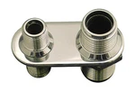 A/c Bulkhead, 2-fitting In-line, Polished. Fixed Price $68.95.