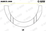 Glyco A180/2 .005 Thrust Washer,crankshaft For Anadol,caterham,ford,ford Africa. Fixed Price $10.47.