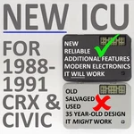 New Icu 1988-1991 "ef" Honda Civic & Crx Added Features +++ Check The Reviews!!!. Fixed Price $169.00.