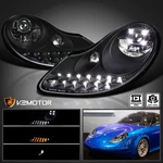 Black Fits 1997-2001 Porsche 996 911 Boxster 986 Led Signal Projector Headlights. Fixed Price $965.38.
