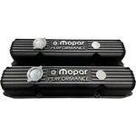 Mopar 383 400 440, Dodge, Plymouth, Chrysler Valve Covers - Black Powder Coat. Fixed Price $295.00.