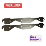 Moroso 25155, 2 Pack Natural Aluminum Storage Block Off Exh. Plates Sbc Fits 23-. Fixed Price $43.06.