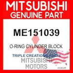 Genuine Mitsubishi Me151039 O-ring Cylinder Block Oem. Fixed Price $25.91.